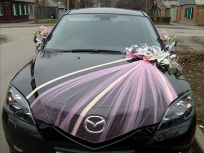 Car decoration arranges for wedding in Bhopal - Utsav Marriage Garden