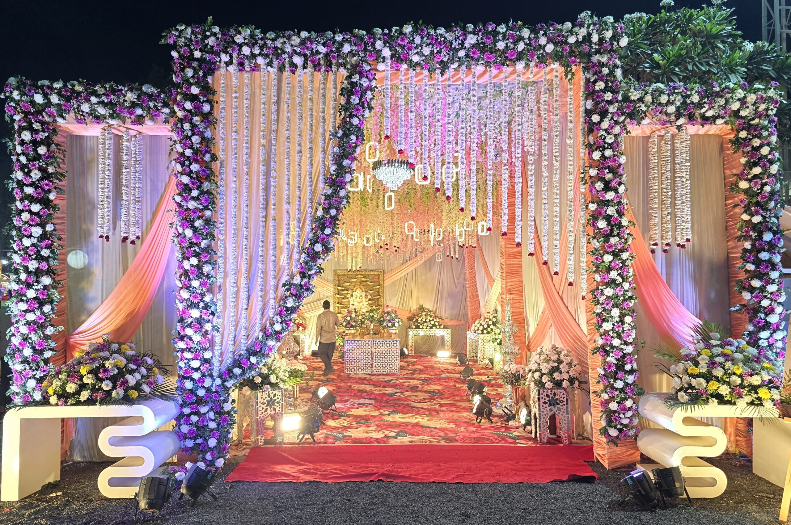 Beautiful floral wedding decoration