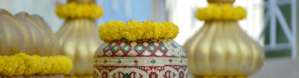 Beautiful haldi and mehendi celebration under mango trees at Utsav Marriage Garden in Bhopal.