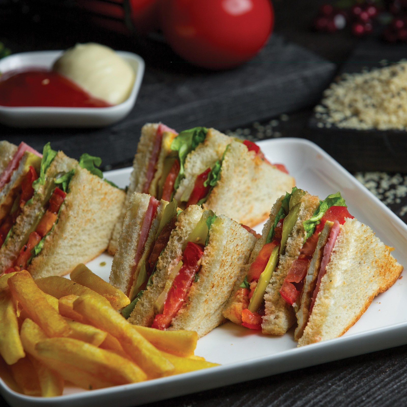 kids-sandwich-birthday-menu-bhopal Fresh sandwiches served as part of a customized kids' menu at Utsav Marriage Garden.