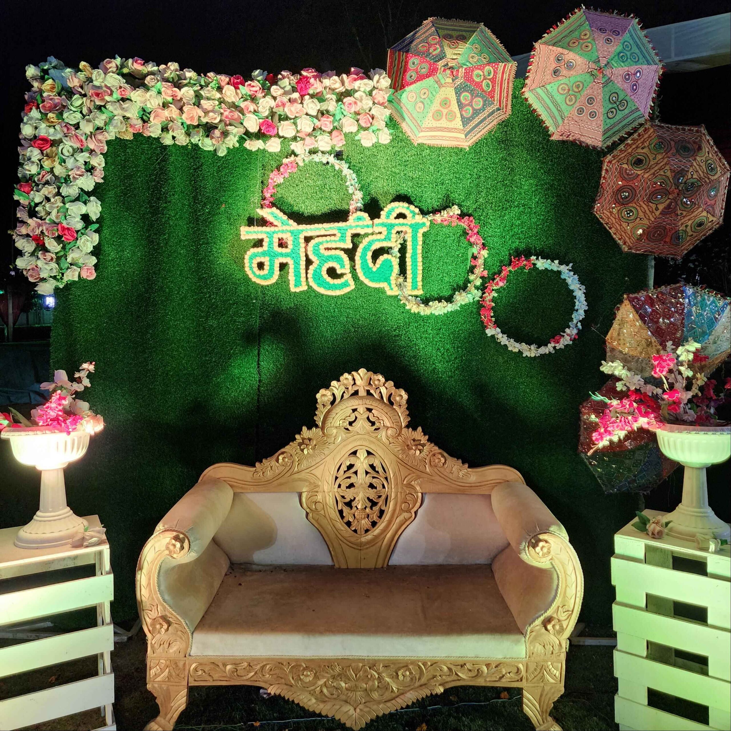 Aesthetic Outdoor Mehendi Setup Aesthetic Outdoor Mehendi Setup